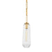 Corbett Lighting Canada - One Light Pendant - Copenhagen - Vintage Brass- Union Lighting Luminaires Decor