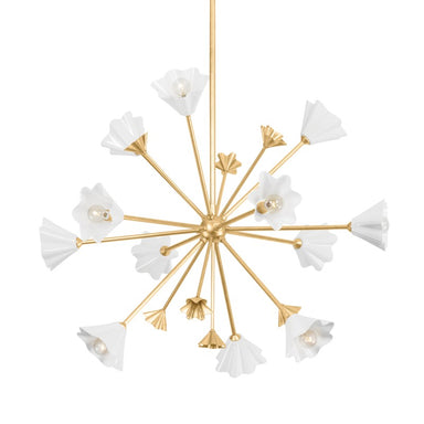 Corbett Lighting Canada - 12 Light Chandelier - Julieta - Vintage Gold Leaf- Union Lighting Luminaires Decor