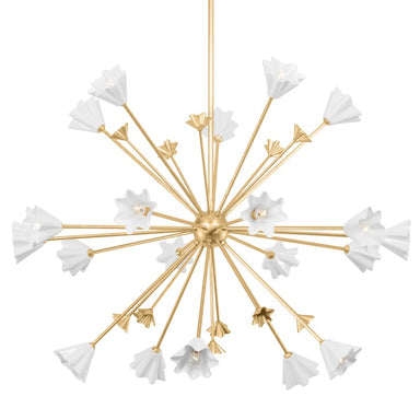 Corbett Lighting Canada - 20 Light Chandelier - Julieta - Vintage Gold Leaf- Union Lighting Luminaires Decor