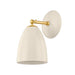 Mitzi Canada - One Light Wall Sconce - Kirsten - Aged Brass/Ceramic Cream- Union Lighting Luminaires Decor