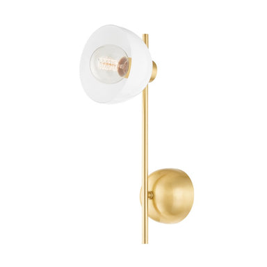 Mitzi Canada - One Light Wall Sconce - Belle - Aged Brass- Union Lighting Luminaires Decor