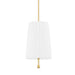 Mitzi Canada - One Light Pendant - Adeline - Aged Brass- Union Lighting Luminaires Decor