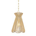 Mitzi Canada - One Light Pendant - Aaliyah - Aged Brass- Union Lighting Luminaires Decor
