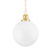 Mitzi Canada - One Light Pendant - Beverly - Aged Brass- Union Lighting Luminaires Decor