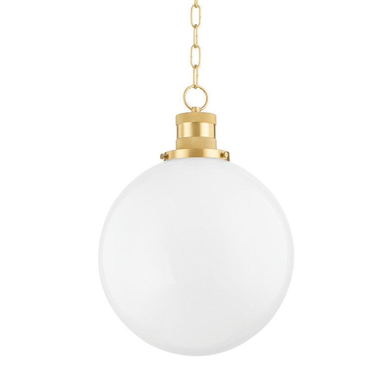 Mitzi Canada - One Light Pendant - Beverly - Aged Brass- Union Lighting Luminaires Decor