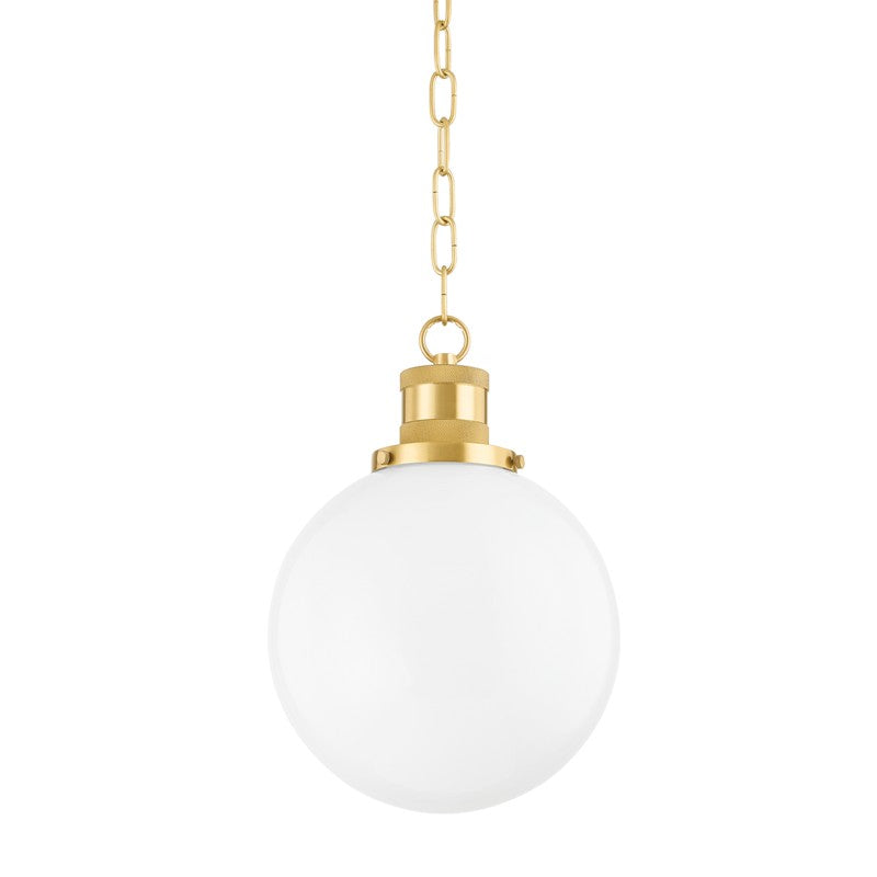 Mitzi Canada - One Light Pendant - Beverly - Aged Brass- Union Lighting Luminaires Decor