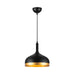 Artcraft Canada - One Light Pendant - Dash - Black & Gold- Union Lighting Luminaires Decor
