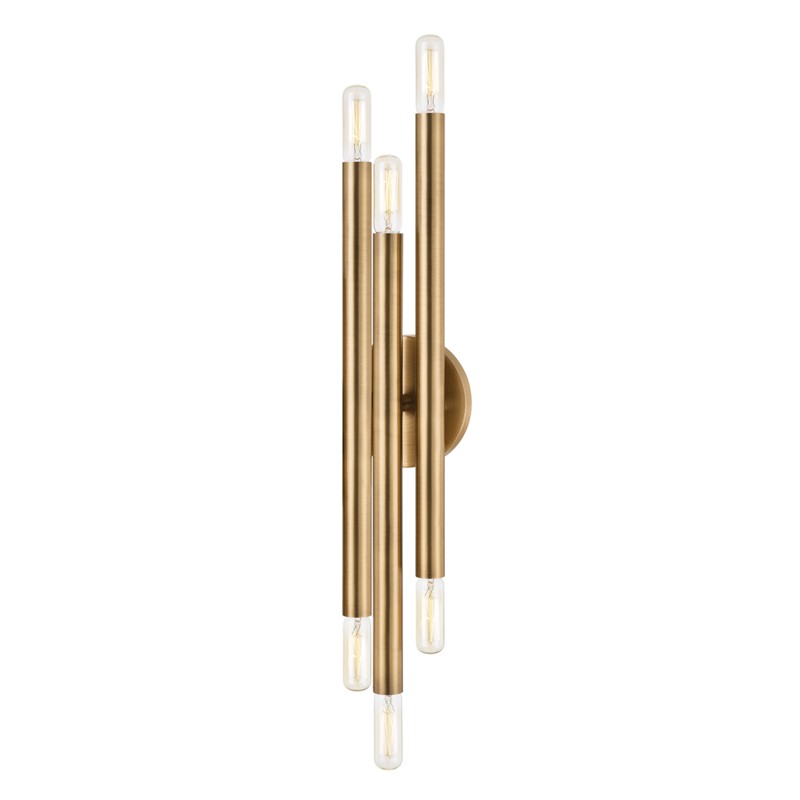 Troy Lighting Canada - Six Light Bath and Vanity - Orland - Patina Brass- Union Lighting Luminaires Decor