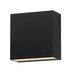 ET2 - LED Outdoor Wall Sconce - Cubed - Black- Union Lighting Luminaires Decor