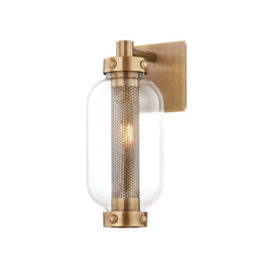 Troy Lighting Canada - One Light Outdoor Wall Sconce - Atwater - Patina Brass- Union Lighting Luminaires Decor