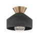 Troy Lighting Canada - One Light Flush Mount - Covina - Patina Brass- Union Lighting Luminaires Decor