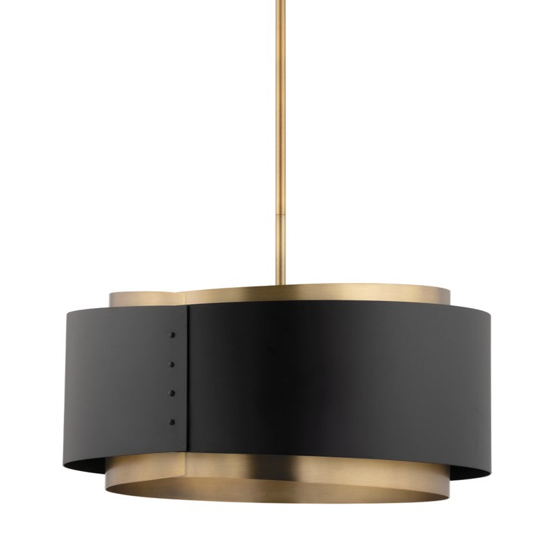 Troy Lighting Canada - One Light Pendant - Roux - Patina Brass- Union Lighting Luminaires Decor