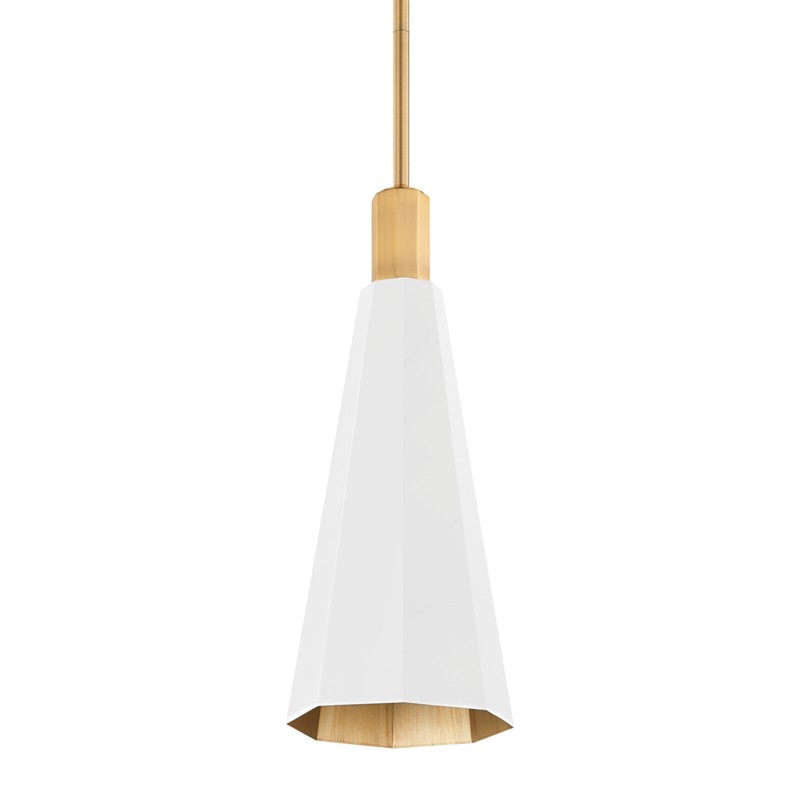 Troy Lighting Canada - One Light Pendant - Huntley - Patina Brass- Union Lighting Luminaires Decor