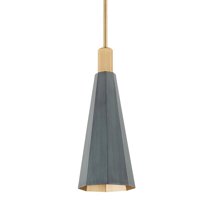 Troy Lighting Canada - One Light Pendant - Huntley - Patina Brass- Union Lighting Luminaires Decor