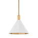 Troy Lighting Canada - One Light Pendant - Huntley - Patina Brass- Union Lighting Luminaires Decor