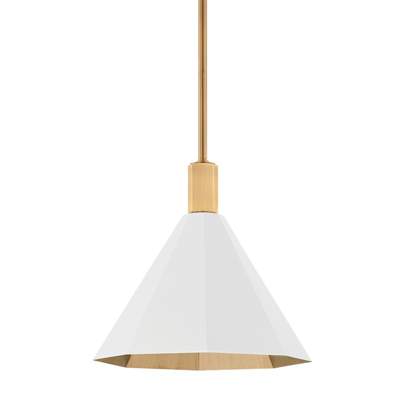 Troy Lighting Canada - One Light Pendant - Huntley - Patina Brass- Union Lighting Luminaires Decor