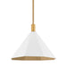 Troy Lighting Canada - One Light Pendant - Huntley - Patina Brass- Union Lighting Luminaires Decor