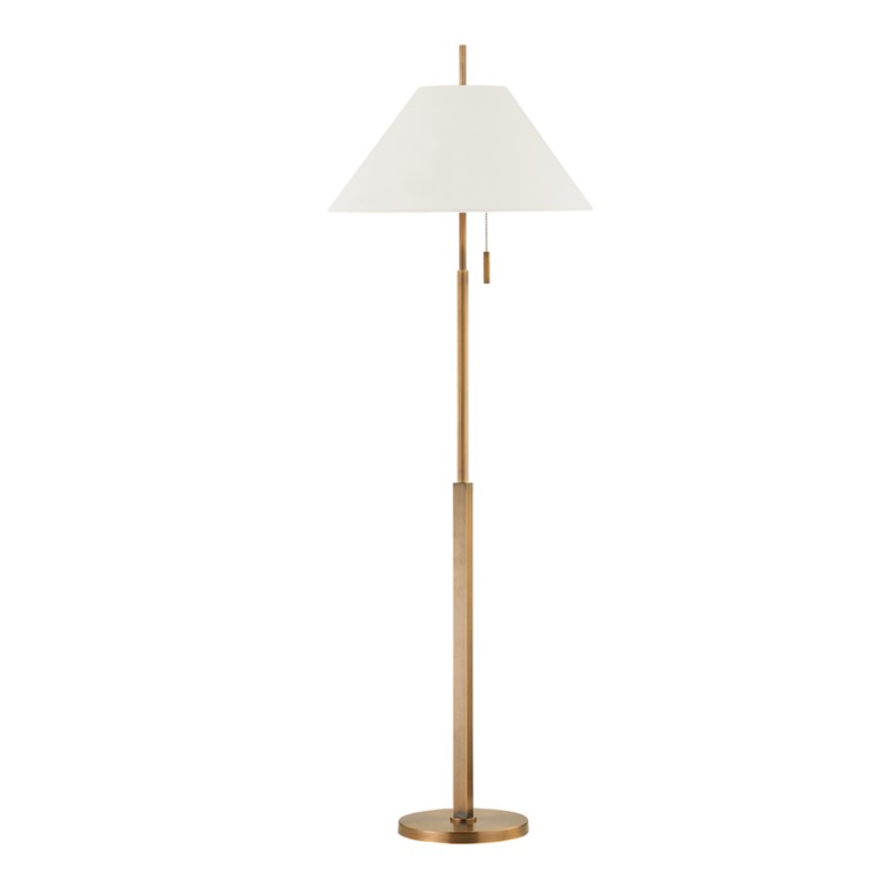Troy Lighting Canada - One Light Floor Lamp - Clic - Patina Brass- Union Lighting Luminaires Decor