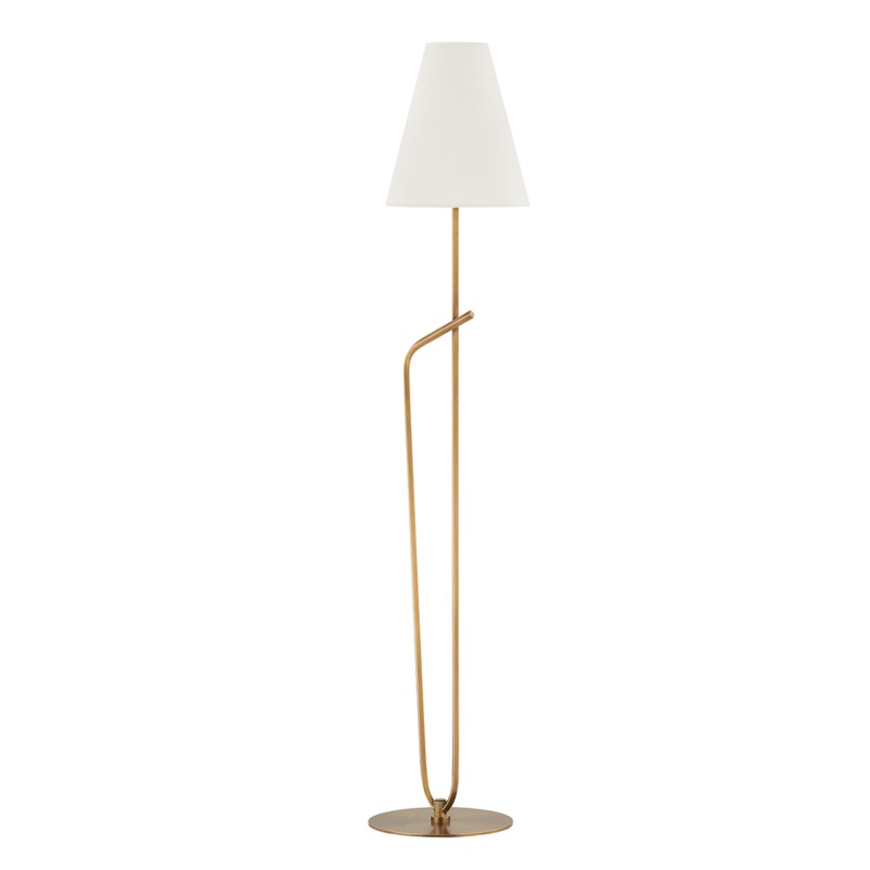 Troy Lighting Canada - One Light Floor Lamp - Pearce - Patina Brass- Union Lighting Luminaires Decor