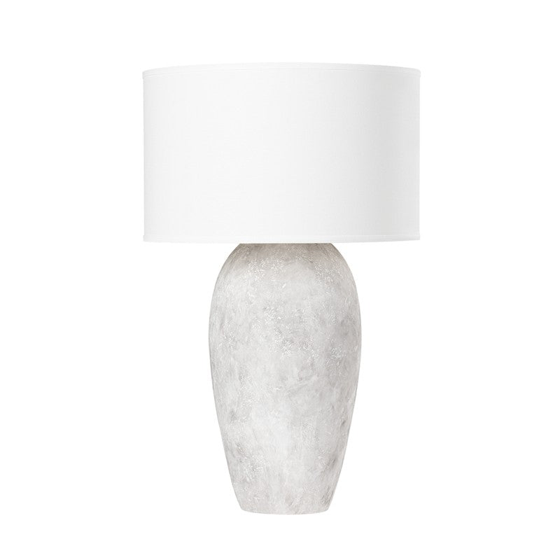 Troy Lighting Canada - One Light Table Lamp - Zeke - Ceramic Weathered Grey- Union Lighting Luminaires Decor
