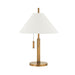 Troy Lighting Canada - One Light Table Lamp - Clic - Patina Brass- Union Lighting Luminaires Decor