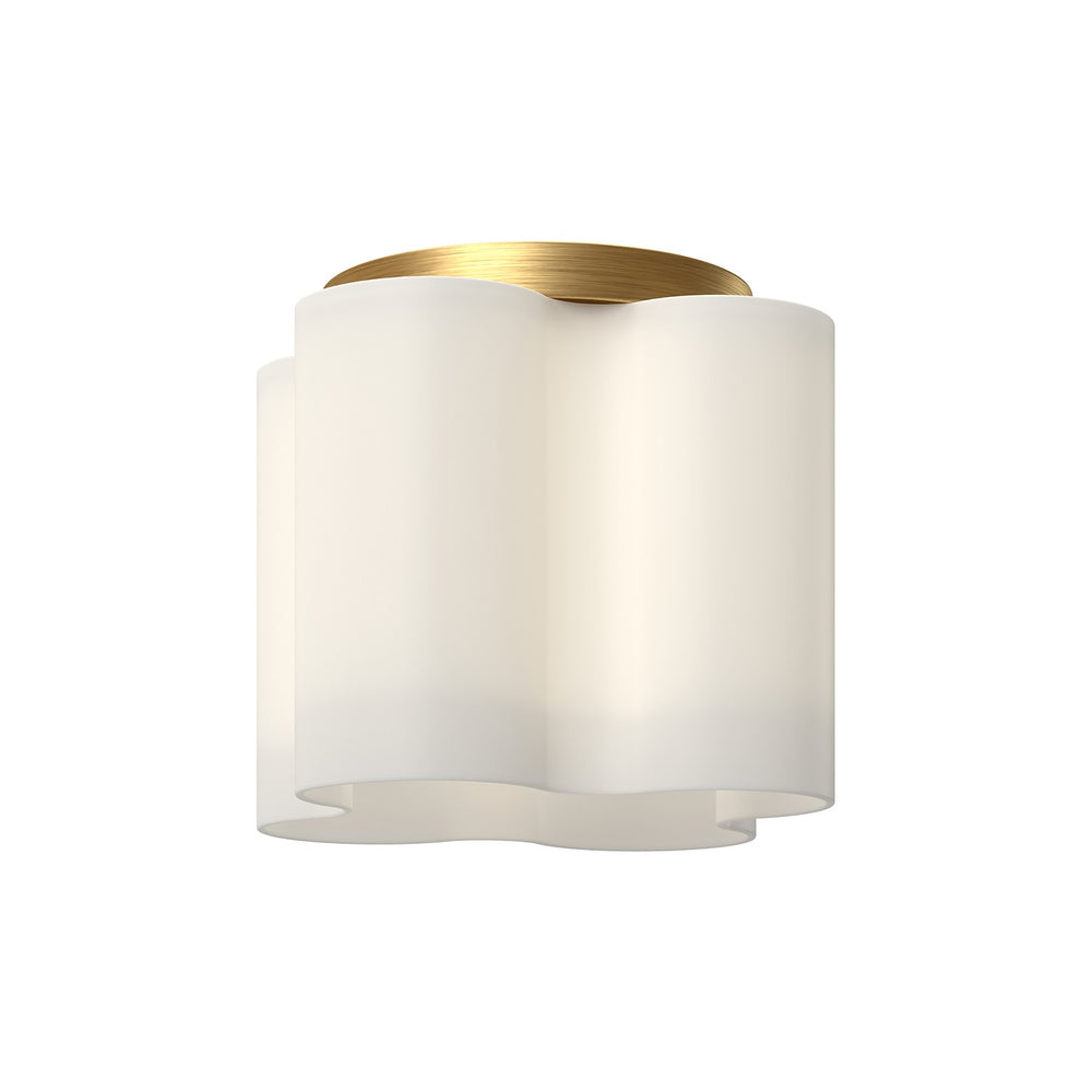 Kuzco Canada - LED Flush Mount - Clover - Brushed Gold/Opal Glass- Union Lighting Luminaires Decor