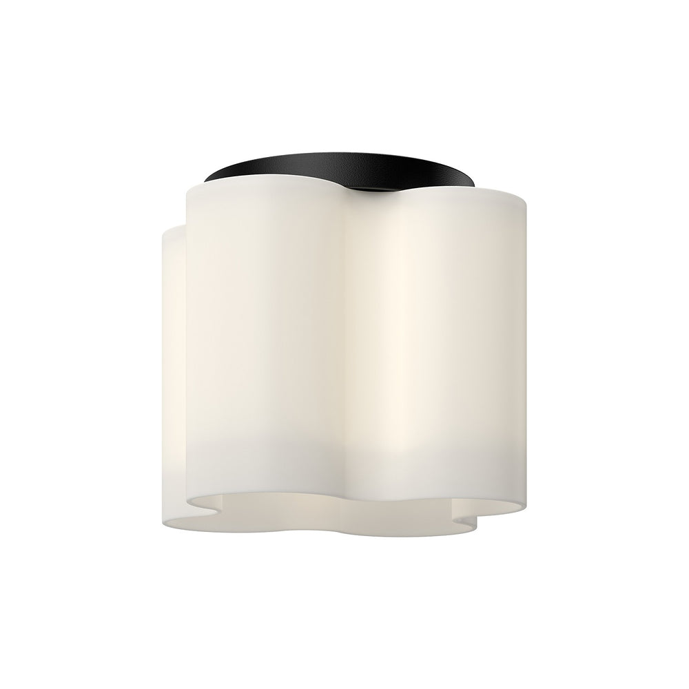 Kuzco Canada - LED Flush Mount - Clover - Black/Opal Glass- Union Lighting Luminaires Decor