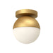 Kuzco Canada - One Light Flush Mount - Monae - Brushed Gold/Opal Glass- Union Lighting Luminaires Decor
