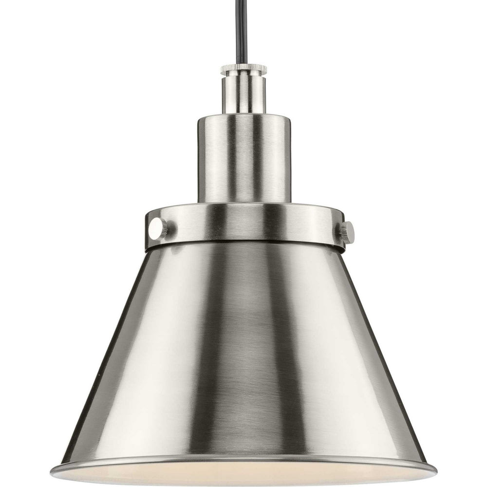 Progress Canada - One Light Pendant - Hinton - Brushed Nickel- Union Lighting Luminaires Decor