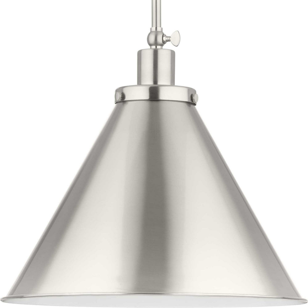 Progress Canada - One Light Pendant - Hinton - Brushed Nickel- Union Lighting Luminaires Decor