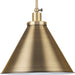 Progress Canada - One Light Pendant - Hinton - Vintage Brass- Union Lighting Luminaires Decor