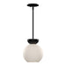 Kuzco Canada - One Light Pendant - Arcadia - Black/Opal Glass- Union Lighting Luminaires Decor