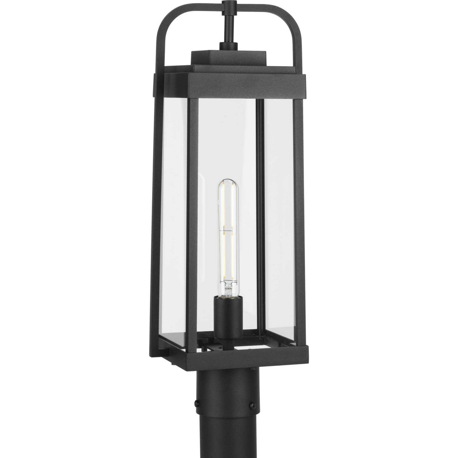 Progress Canada - One Light Outdoor Post Lantern - Walcott - Black- Union Lighting Luminaires Decor