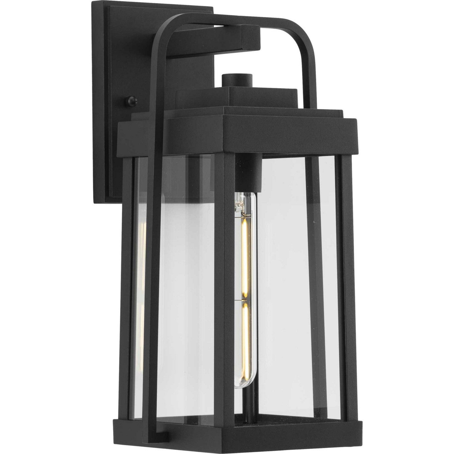 Progress Canada - One Light Outdoor Wall Lantern - Walcott - Black- Union Lighting Luminaires Decor