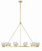 Crystorama - LED Chandelier - Aragon - Soft Brass- Union Lighting Luminaires Decor