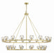 Crystorama - LED Chandelier - Aragon - Soft Brass- Union Lighting Luminaires Decor
