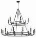 Crystorama - 18 Light Chandelier - Bailey - Matte Black- Union Lighting Luminaires Decor