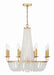 Crystorama - Eight Light Chandelier - Bella - Antique Gold- Union Lighting Luminaires Decor