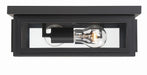 Crystorama - Two Light Outdoor Flush Mount - Byron - Matte Black- Union Lighting Luminaires Decor