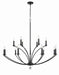 Crystorama - 15 Light Chandelier - Mila - Black- Union Lighting Luminaires Decor