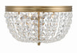 Crystorama - Three Light Flush Mount - Nola - Vibrant Gold- Union Lighting Luminaires Decor