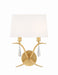 Crystorama - Two Light Wall Sconce - Rollins - Antique Gold- Union Lighting Luminaires Decor