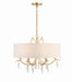 Crystorama - Six Light Chandelier - Rollins - Antique Gold- Union Lighting Luminaires Decor
