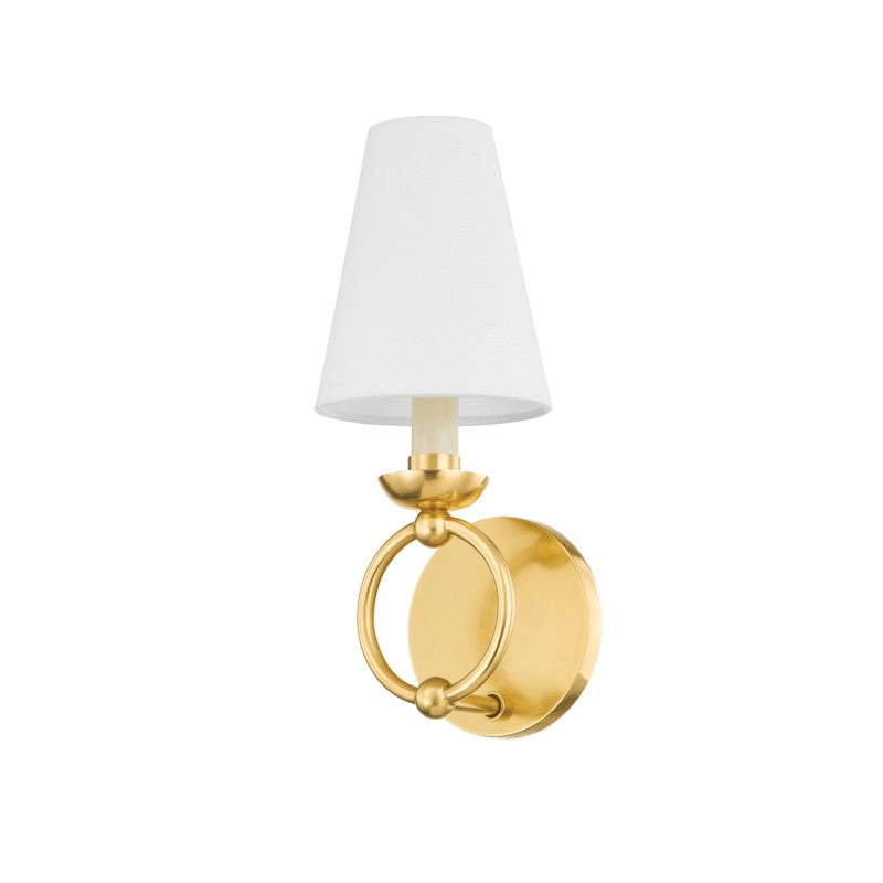 Mitzi Canada - One Light Wall Sconce - Haverford - Aged Brass- Union Lighting Luminaires Decor