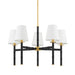 Mitzi Canada - Five Light Chandelier - Banyan - Aged Brass- Union Lighting Luminaires Decor