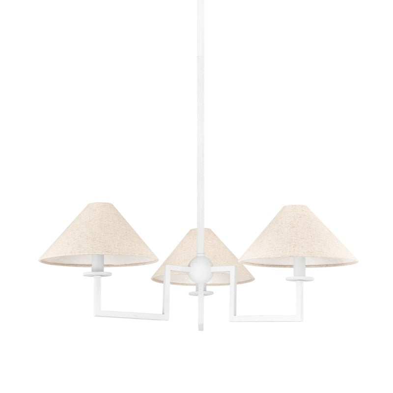 Mitzi Canada - Three Light Chandelier - Gladwyne - Textured White- Union Lighting Luminaires Decor