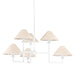 Mitzi Canada - Six Light Chandelier - Gladwyne - Textured White- Union Lighting Luminaires Decor