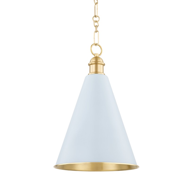 Mitzi Canada - One Light Pendant - Fenimore - Aged Brass- Union Lighting Luminaires Decor