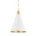 Mitzi Canada - One Light Pendant - Fenimore - Aged Brass- Union Lighting Luminaires Decor