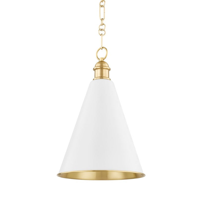 Mitzi Canada - One Light Pendant - Fenimore - Aged Brass- Union Lighting Luminaires Decor